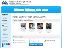 Tablet Screenshot of francisscottkeyhighschool.org